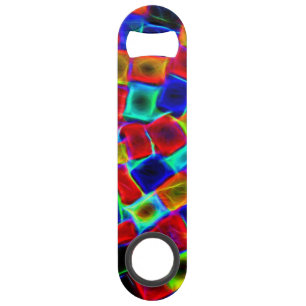 Colourful Abstract Bokeh Squares Bar Key