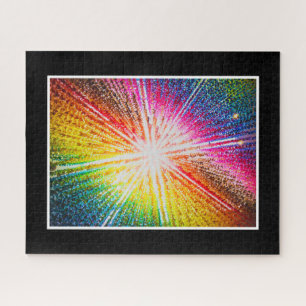 Colourful Abstract Bright Hard Difficult Colourful Jigsaw Puzzle