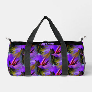 Colourful Abstract Brush Strokes Personalized Duffle Bag