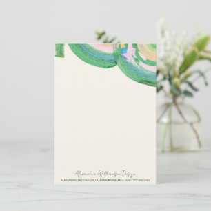 Colourful Abstract Brushstroke Creative Business Card