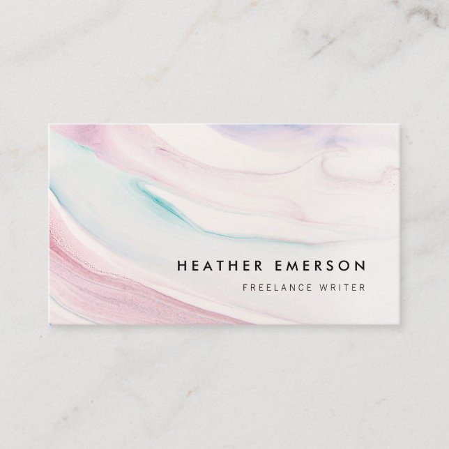 Colourful Abstract Business Card (Front)