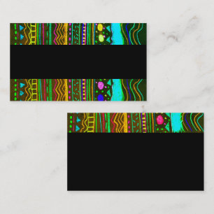 colourful abstract business card template  design