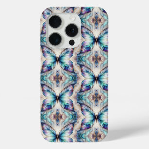 Colourful abstract butterfly design iPhone 15 pro case