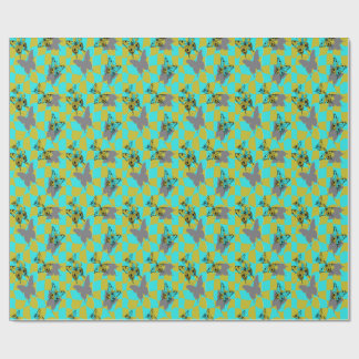 Colourful Abstract Butterfly Wrapping Paper