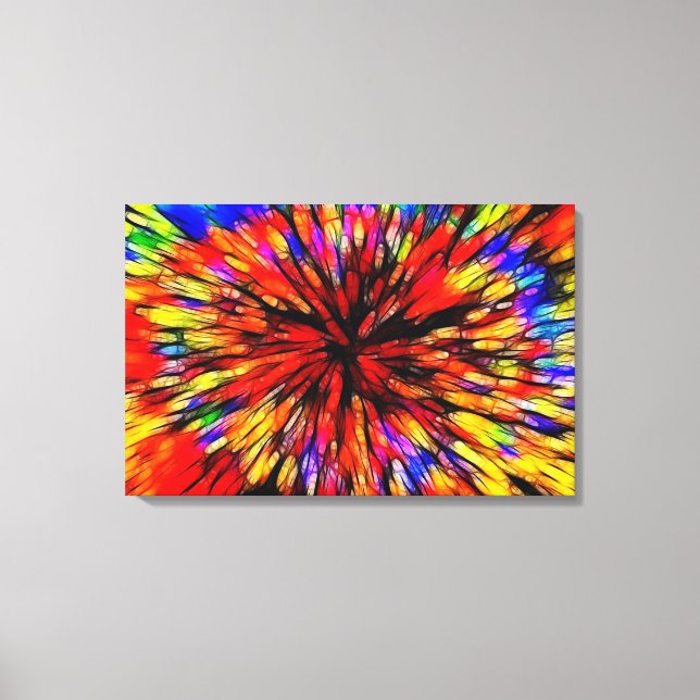 Colourful Abstract Canvas Print (Front)