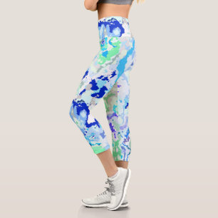 Colourful Abstract Capri Leggings