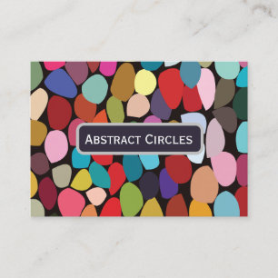 Colourful Abstract Circles Business Card