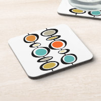 Colourful Abstract Circles Mid Century Style
