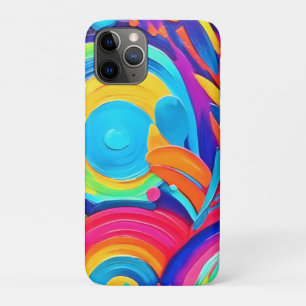 Colourful Abstract Circles Painting iPhone 11 Pro Case