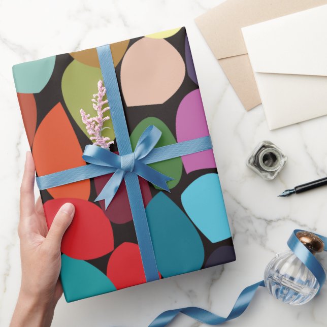 Colourful Abstract Circles  Wrapping Paper (Gifting)