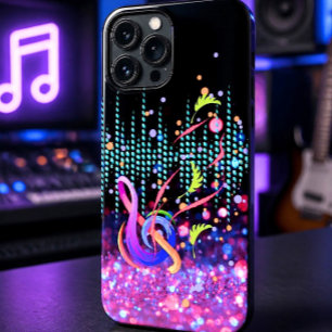 Colourful Abstract Clef Sound Wave Design iPhone 13 Pro Max Case