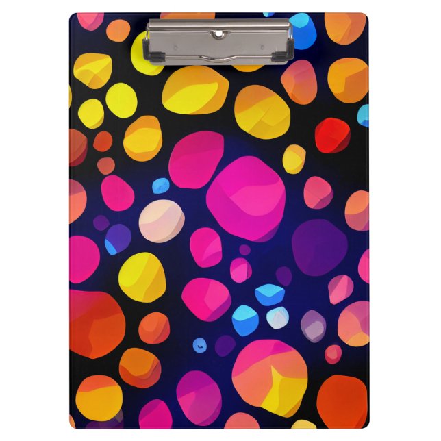 Colourful Abstract Clipboard (Front)