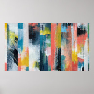 Colourful abstract collage.  poster