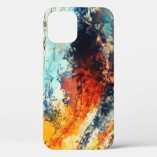 Colourful Abstract Contemporary Artwork iPhone 12 Case