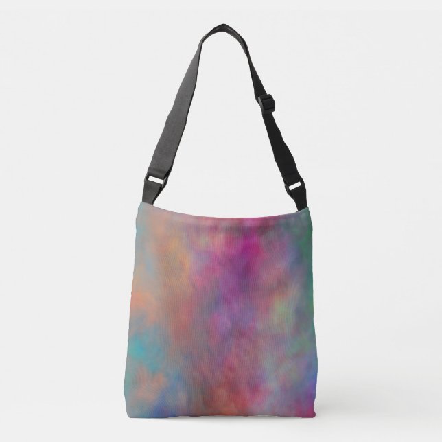 Colourful Abstract Crossbody Bag (Front)