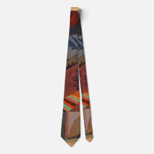 Colourful Abstract Cubism Klee Temple Gardens Tie