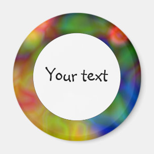 Colourful abstract design (1) magnet