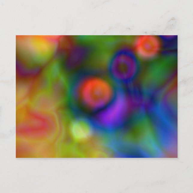 Colourful abstract design (1) postcard (Front)