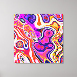 Colourful Abstract Design in Focus Canvas Print