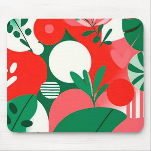 Colourful abstract design mouse pad