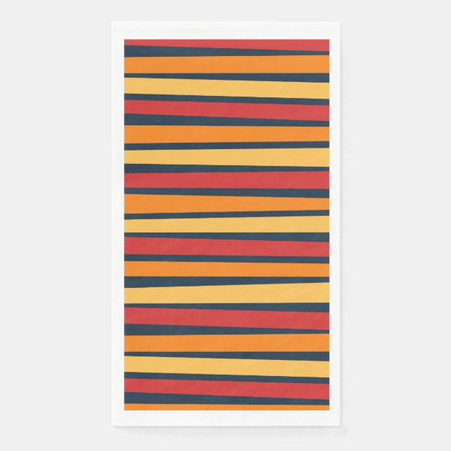 Colourful abstract design with lines napkin (Front)
