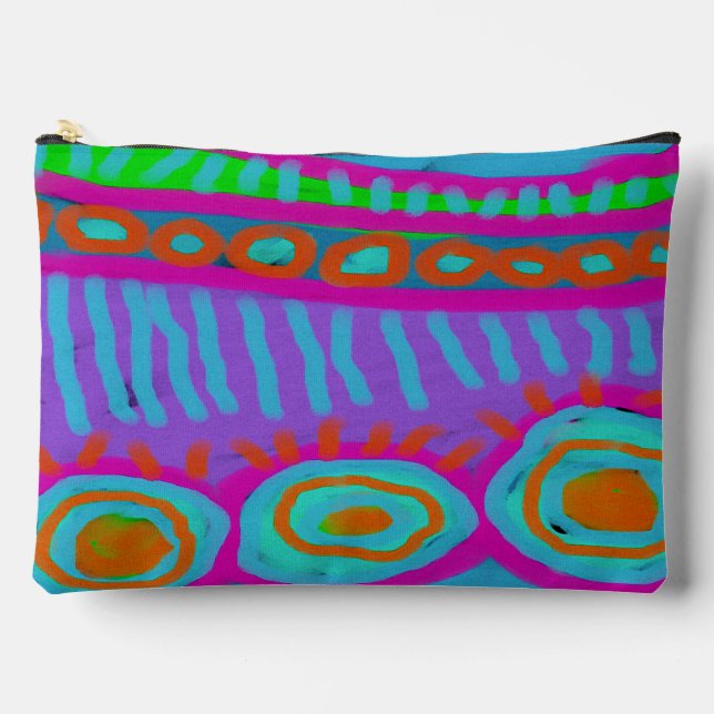 Colourful Abstract Digital Art Print Cut Sew Bag (Front)