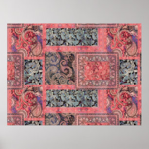 colourful abstract digital design background allov poster