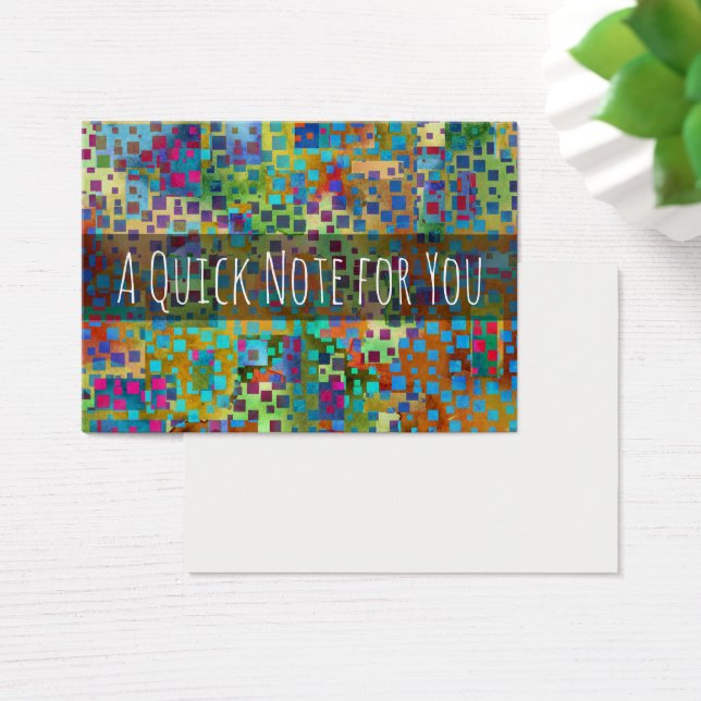 Colourful Abstract Digital Modern Art Notes (Desk)