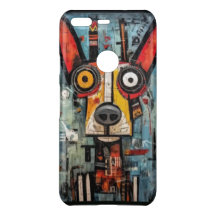 Colourful Abstract Dog Case-Mate iPhone Case