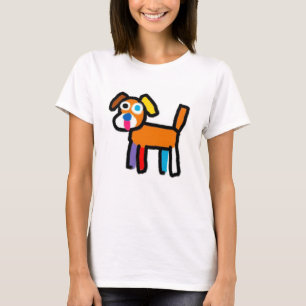 Colourful Abstract Doggy T-Shirt