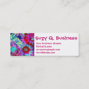 Colourful Abstract Dragonflies Business Cards