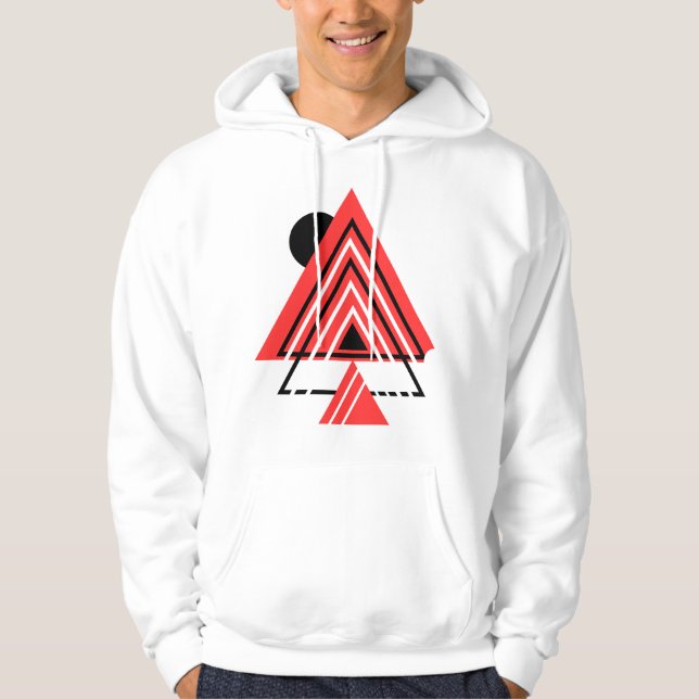 Colourful Abstract Elements Shirt, modern hoodie (Front)
