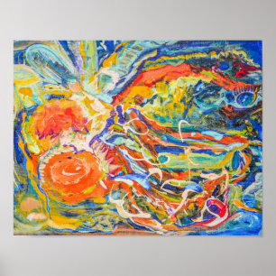 Colourful Abstract Fine Art Archival Poster