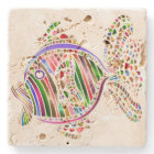 Colourful Abstract Fish Mosaic Art