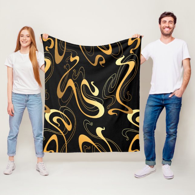 Colourful Abstract     Fleece Blanket (In Situ)