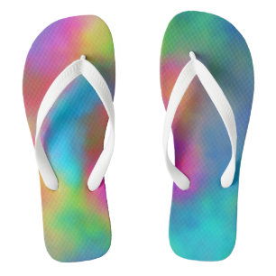 Colourful Abstract Flip Flops