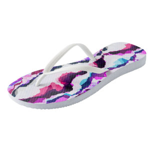 Colourful Abstract Flip Flops