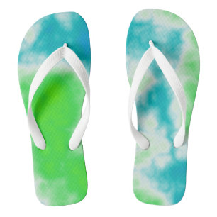 Colourful Abstract Flip Flops