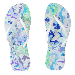 Colourful Abstract Flip Flops