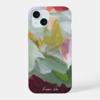 Colourful Abstract Floral Art Your Name