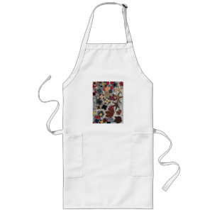 Colourful Abstract Floral Kitchen Apron 