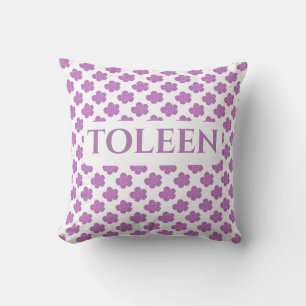 Colourful Abstract Floral Pattern Throw Pillow