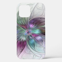 Colourful Abstract Flower Modern Floral Fractal Ar