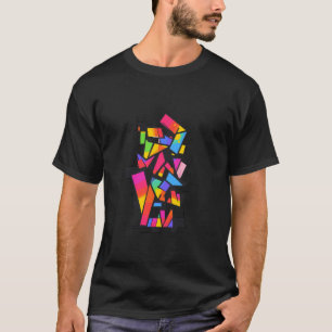 Colourful Abstract Geometric Art for Modern Design T-Shirt