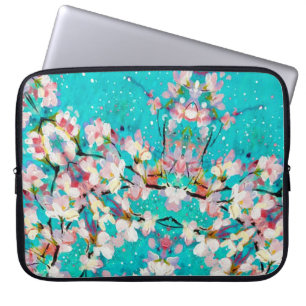 Colourful Abstract Geometric Background Pattern Laptop Sleeve