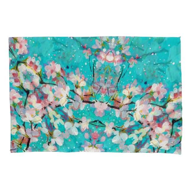 Colourful Abstract Geometric Background Pattern Pillowcase (Front)