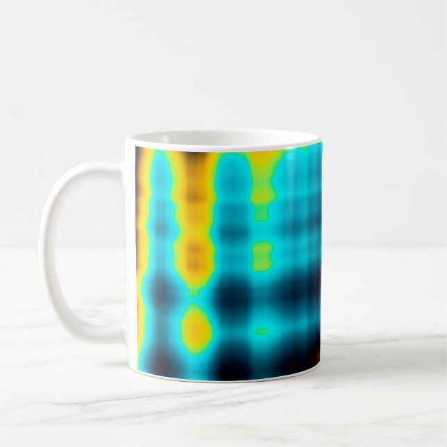 Colourful abstract geometric background with patte coffee mug (Left)