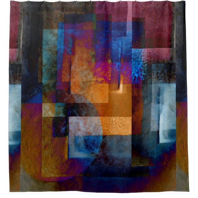 Colourful Abstract Geometric Industrial Grunge (Front)