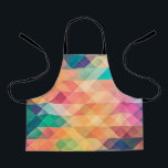 Colourful Abstract Geometric Pattern Apron<br><div class="desc">Colourful Abstract Geometric Pattern
Colourful Modern Geometric Design.
Elegant modern triangles and geometric shapes over customizable.</div>
