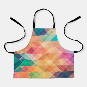 Colourful Abstract Geometric Pattern Apron